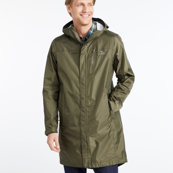 Nwt Ll Bean Mens Trail Model Rain Coat 